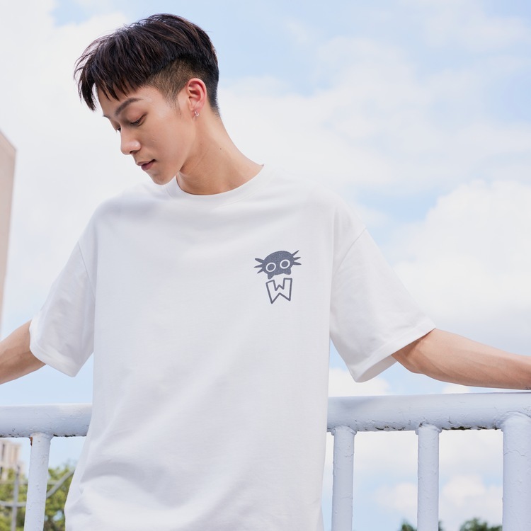 SOLOS貓重磅短袖T恤｜白 (加贈同款鑰匙圈)