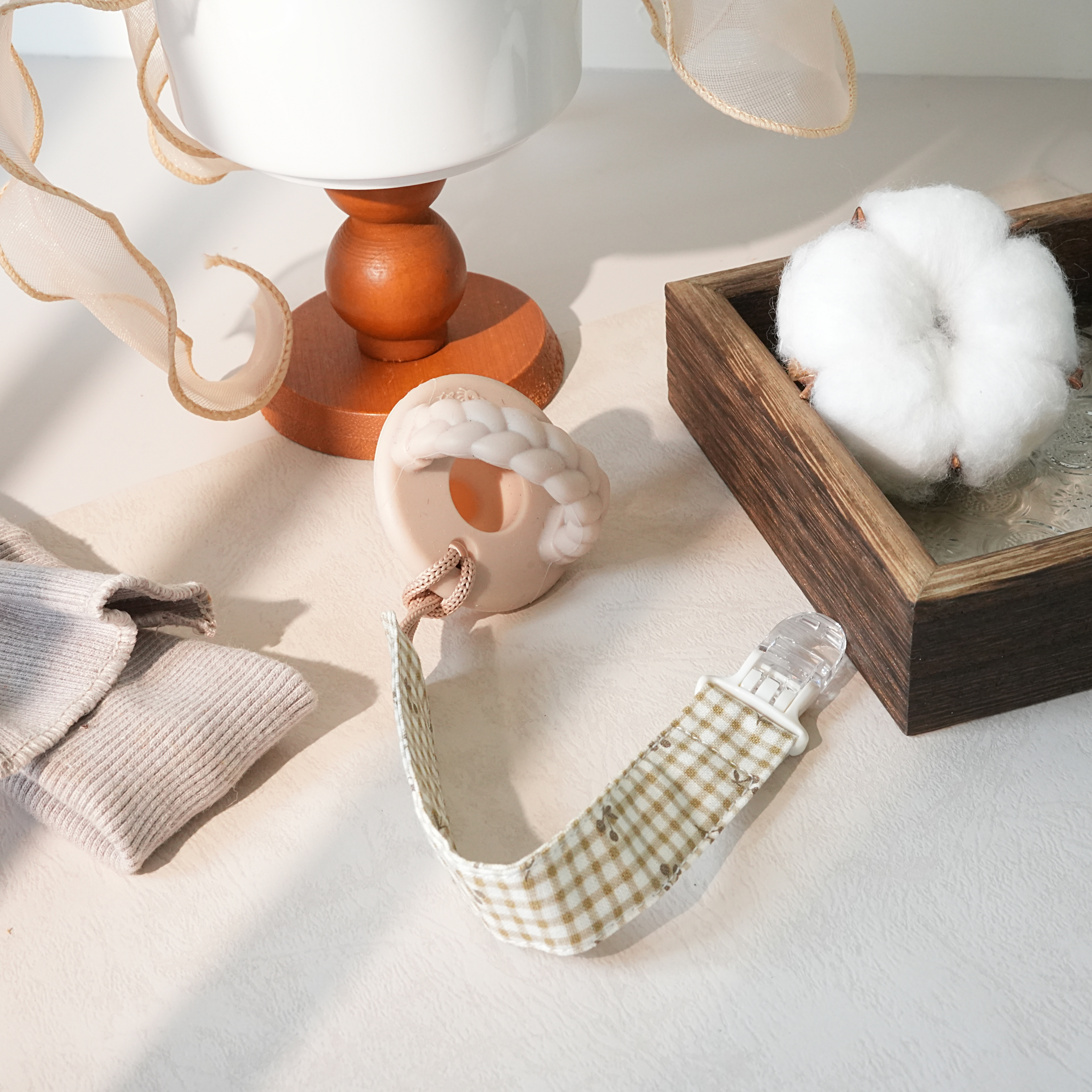 Hi Y.P store-鱷魚夾-格紋小櫻桃