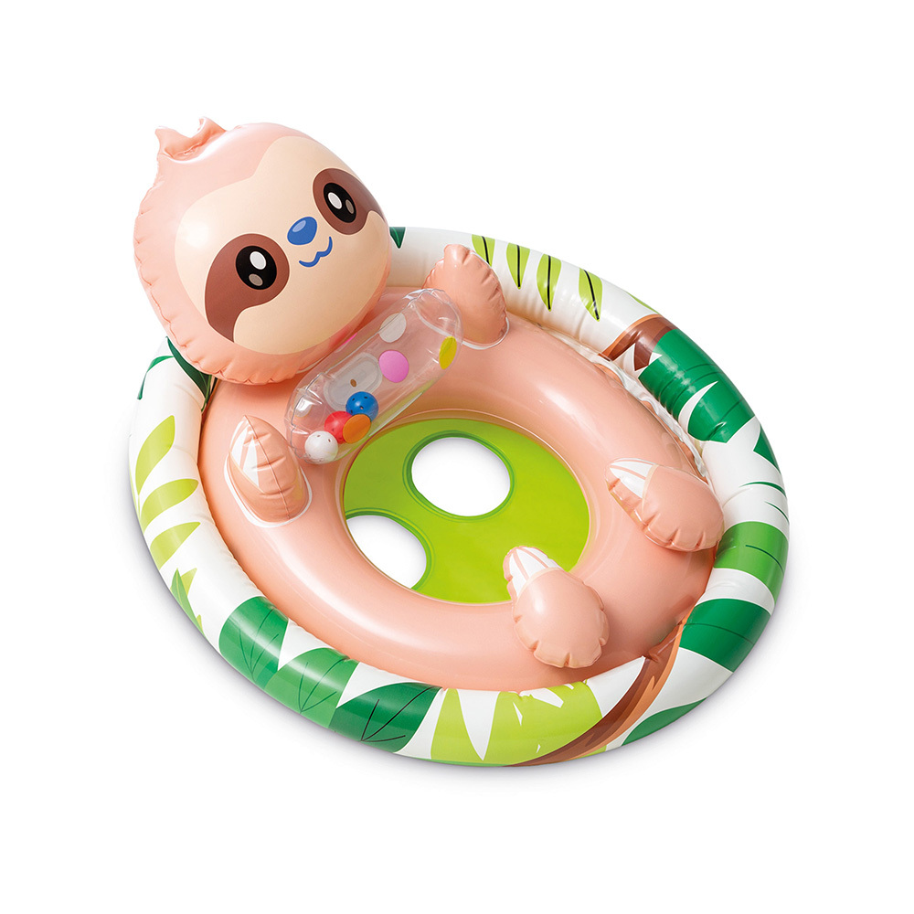 動物造型坐式充氣泳圈 - 綠