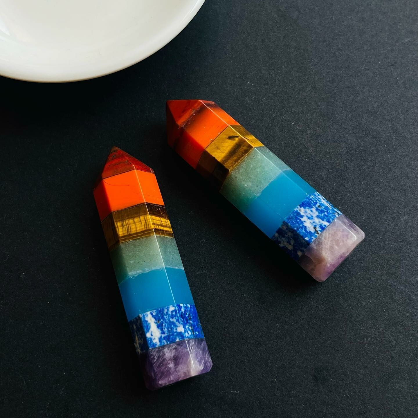 [原石] 七脈輪水晶 水晶柱