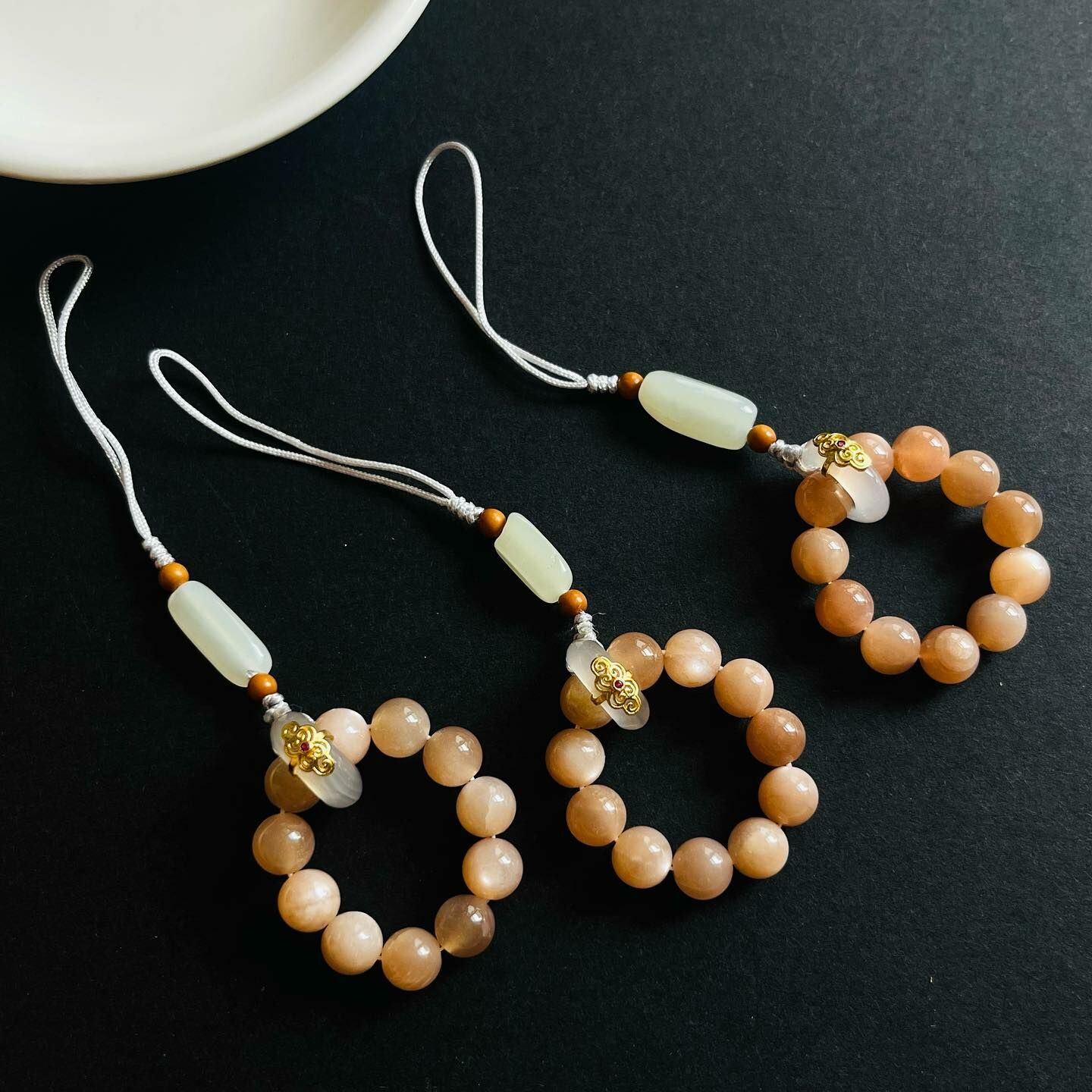 [原石] 蜜桃月光石 / 橙月光石 水晶吊飾