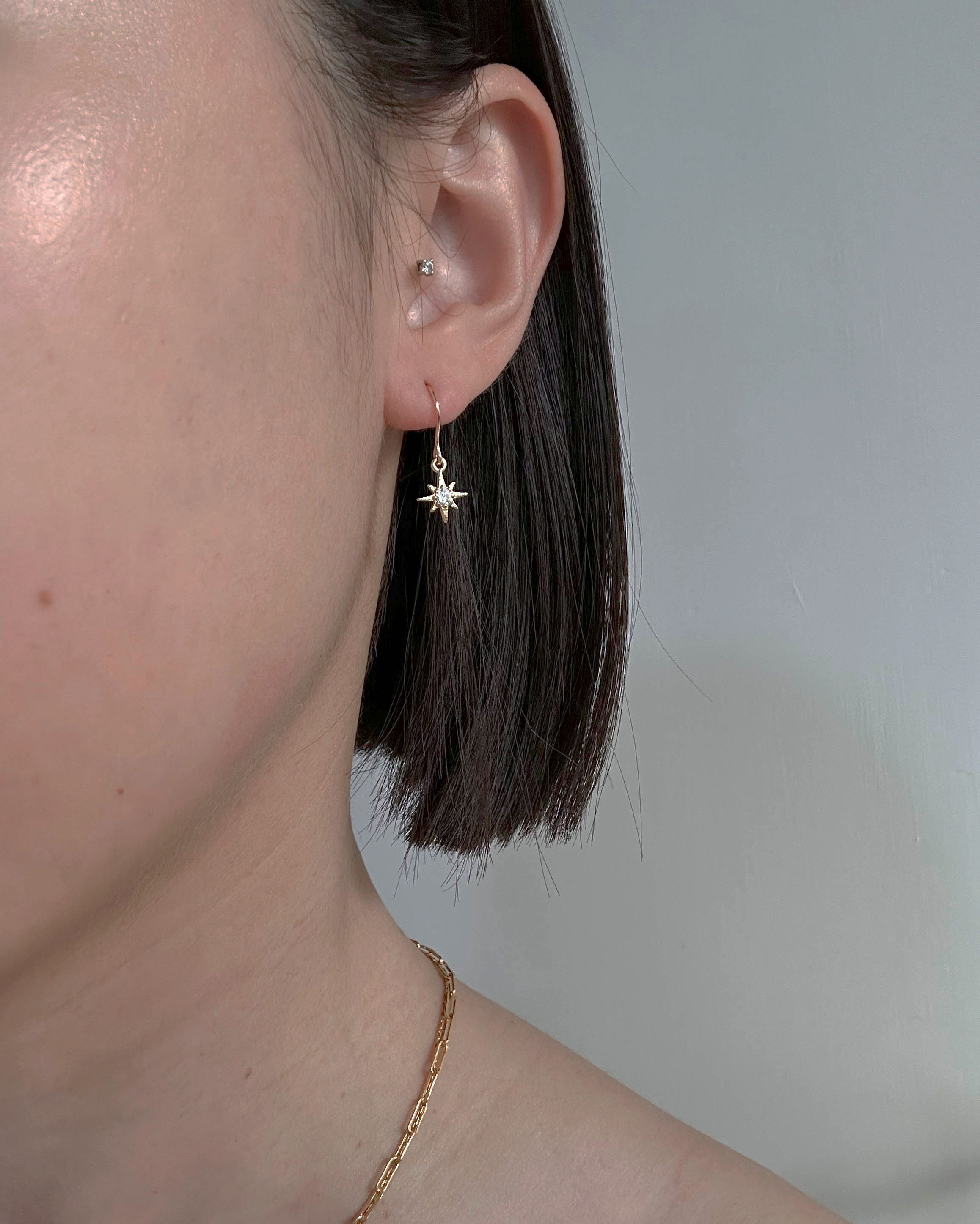 Stella | 八芒星耳環 14K包金