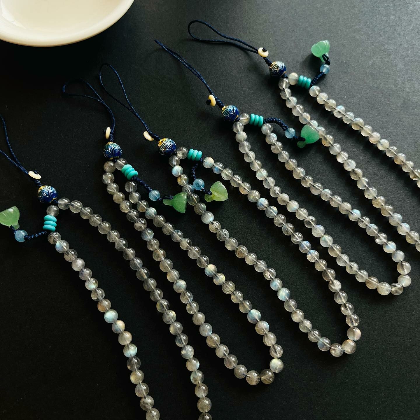 [原石] 拉長石 水晶吊飾