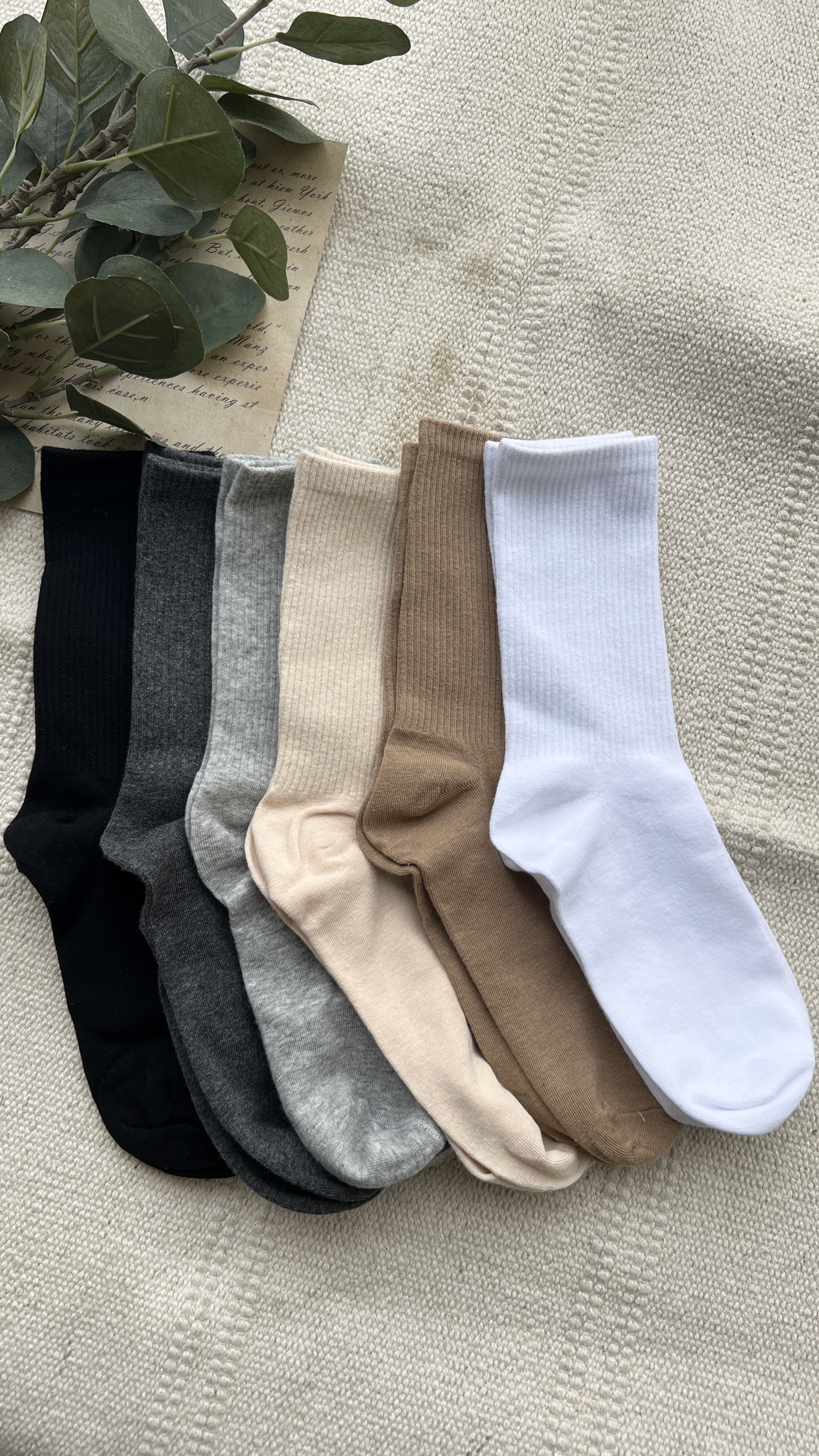 G1275 素面百搭襪