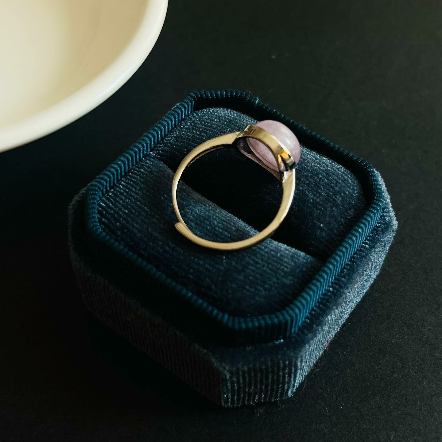 [原石] 紫鋰輝 水晶戒指