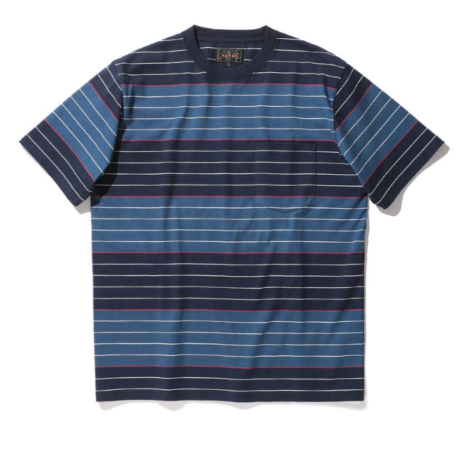 2020SS BEAMS PLUS 超人氣 條紋 拼接 口袋 黑標 短T 3色 現貨