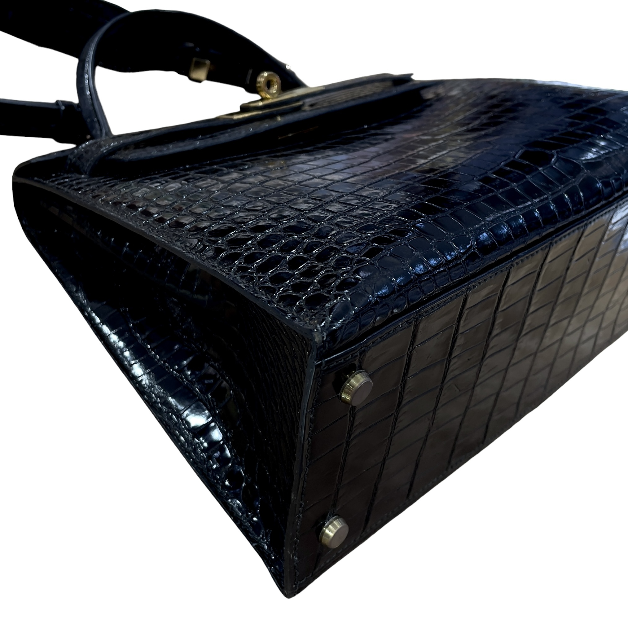 98%NEW二手HERMES KELLY 28,GHW,89,黑色,鱷魚皮,金扣,CROCODILE SKIN 98%NEW二手HERMES KELLY 28,GHW,89,黑色,鱷魚皮,金扣,CROCODILE SKIN