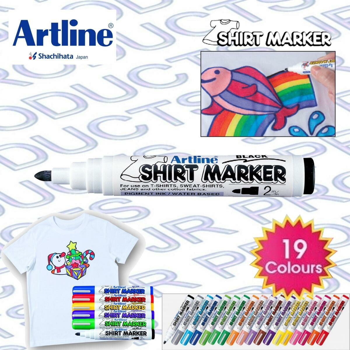 Artline - 日本雅麗牌 EKT-2 防水T恤繪畫筆 - 1 支