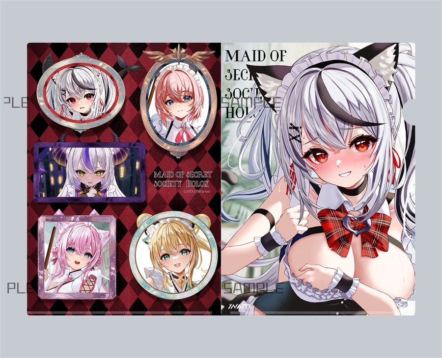 C104 「同人代購」「Melonbooks代購」沙花叉クロヱ(メイド) クリアファイルFILE