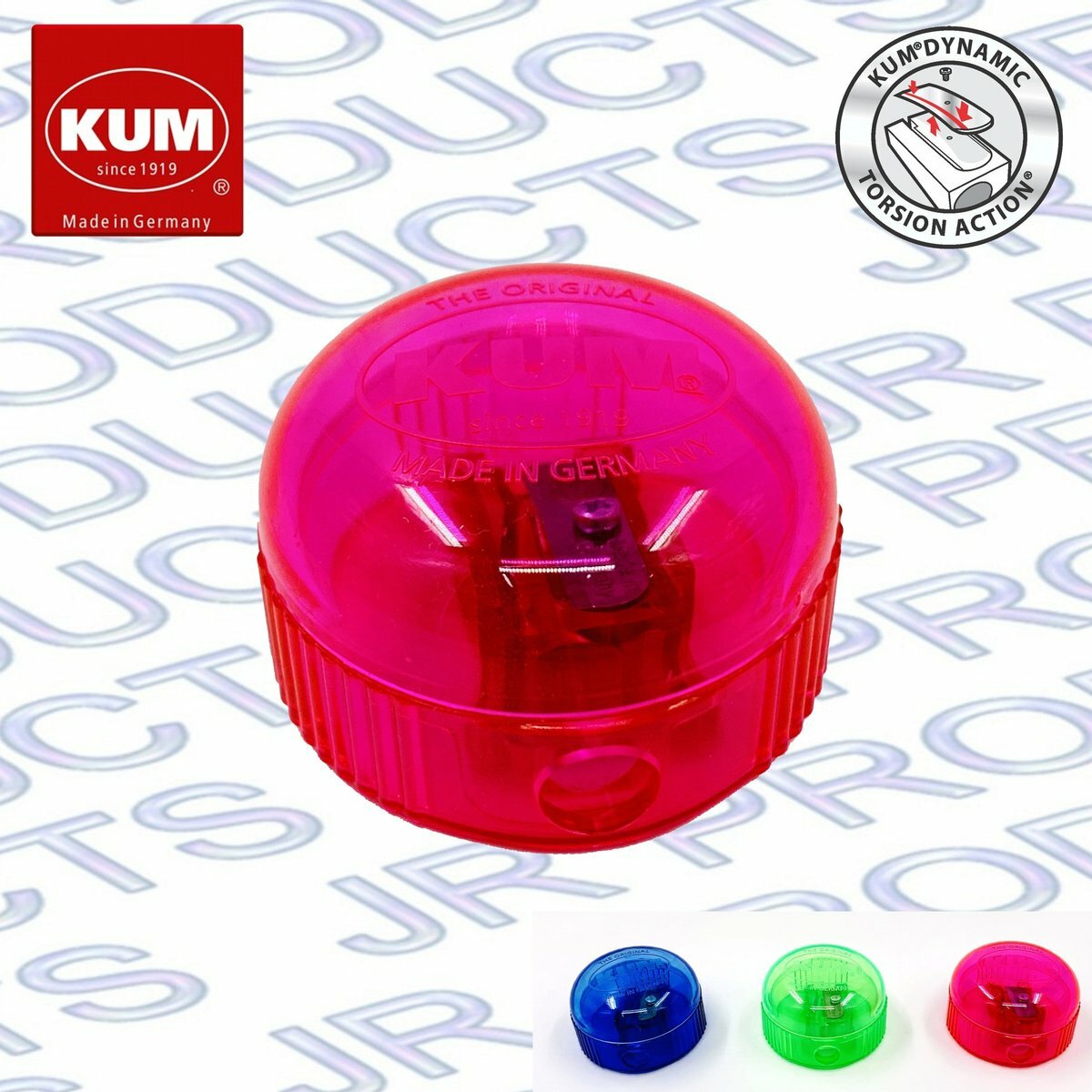 KUM - 德國 鎂合金 單孔圓頂 鉛筆刨 - 1 個