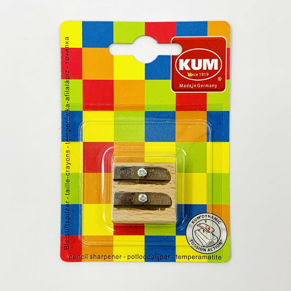 KUM - 德國 木製雙孔鉛筆刨 - 1 個