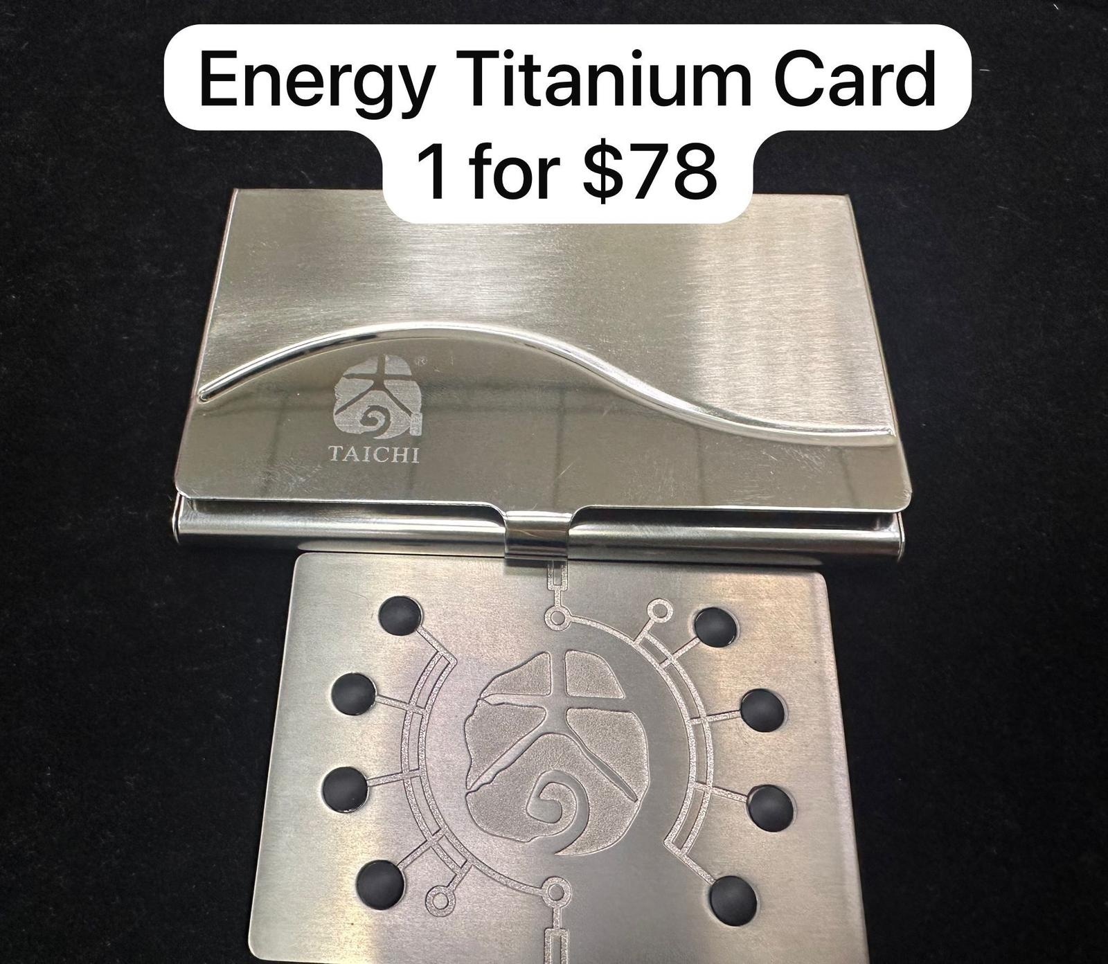 1 ENERGY TITANIUM CARD