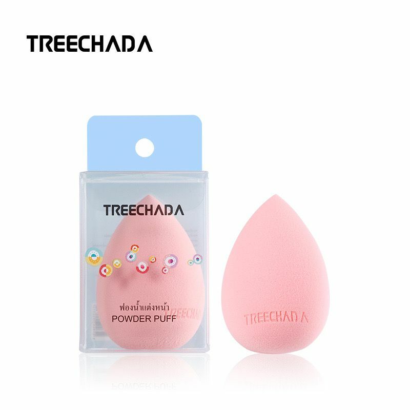 泰國 TREECHADA 天然乳膠水滴型乾濕兩用彩妝蛋