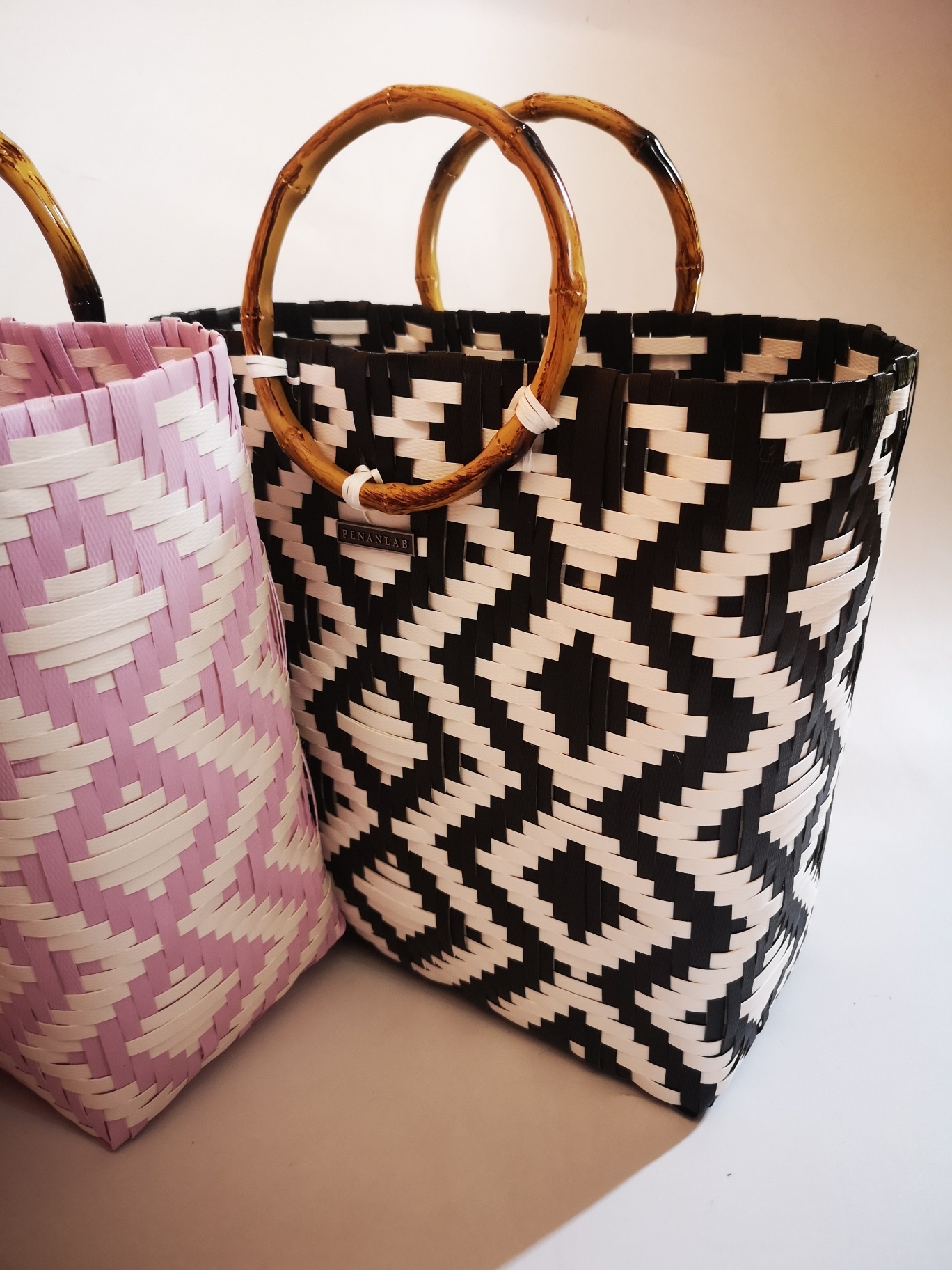 Penan Tote (wood handle) - NEW PATTERN