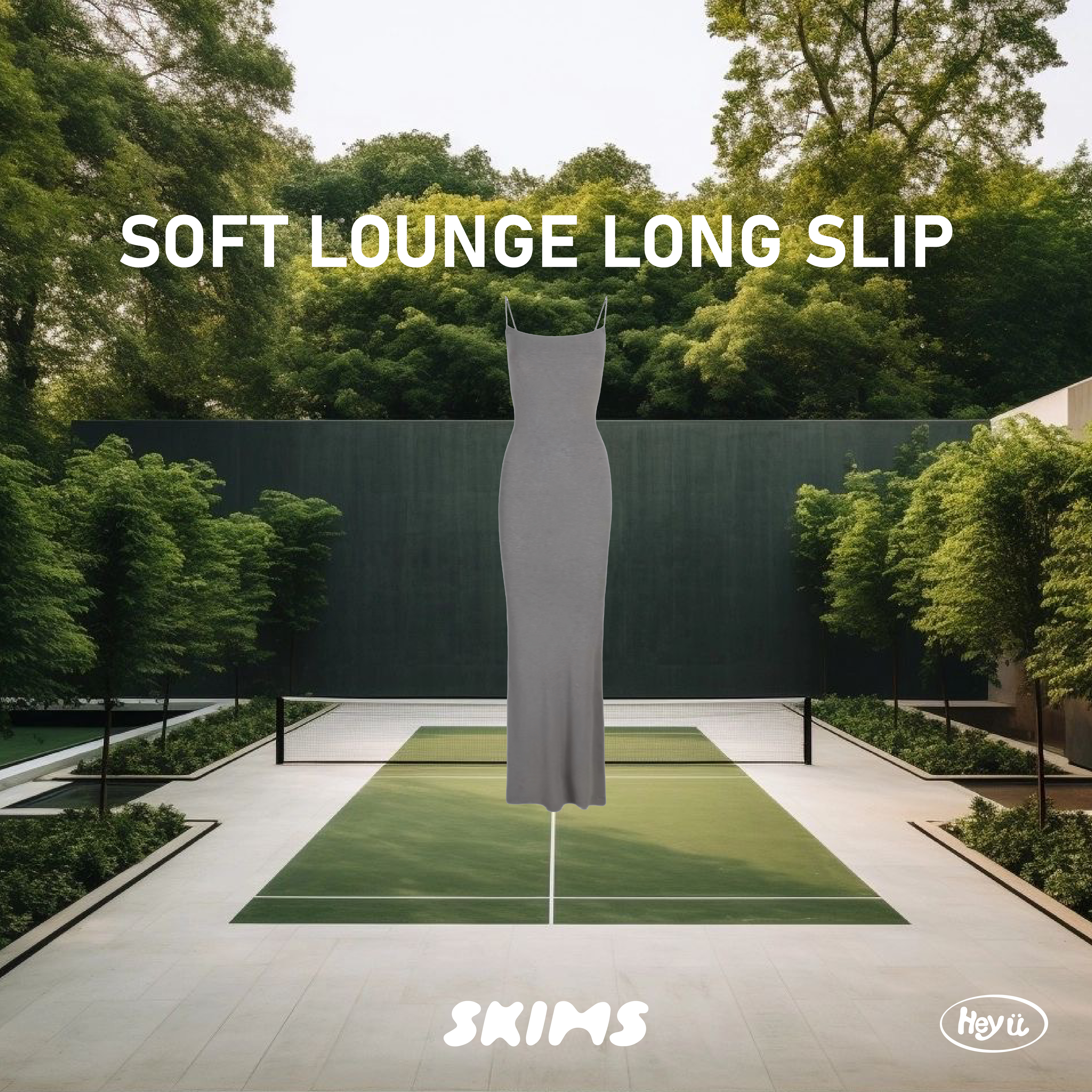 <❗國外代購❗>SKIMS SOFT LOUNGE LONG SLIP (灰)