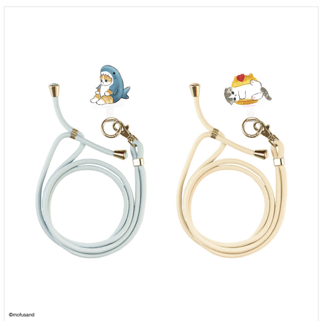日本限定 mofusand貓福珊迪 多用途指環肩繩