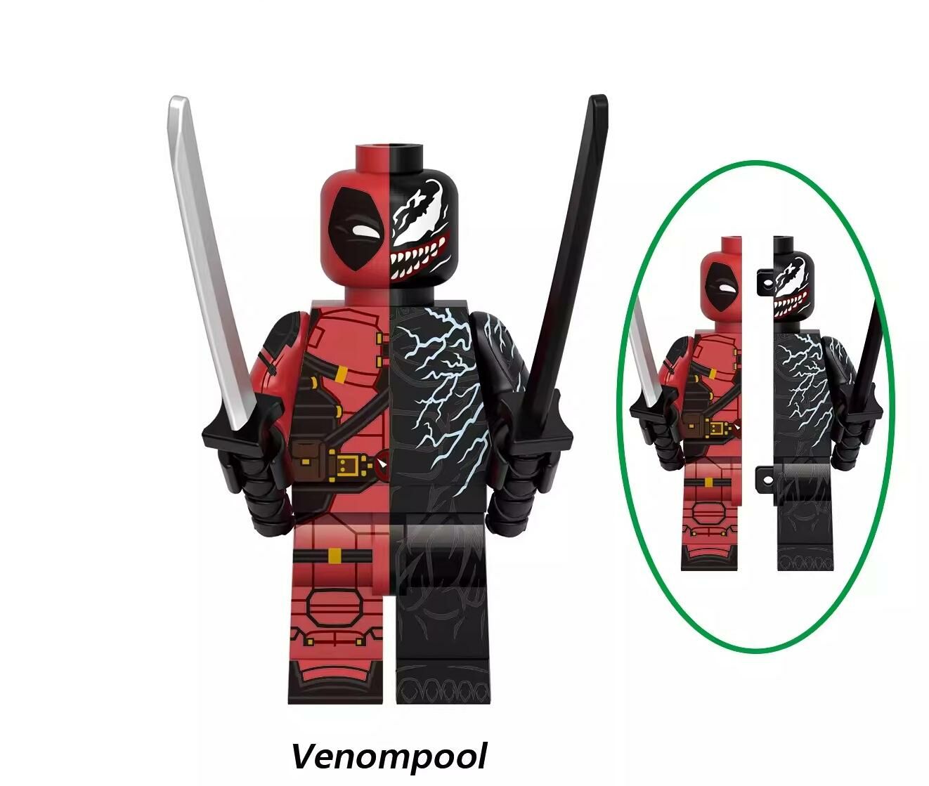 Venompool Wolverine Marvel Super Heroes Custom Minifigs Minifigures Fit Lego G0172 GH0572