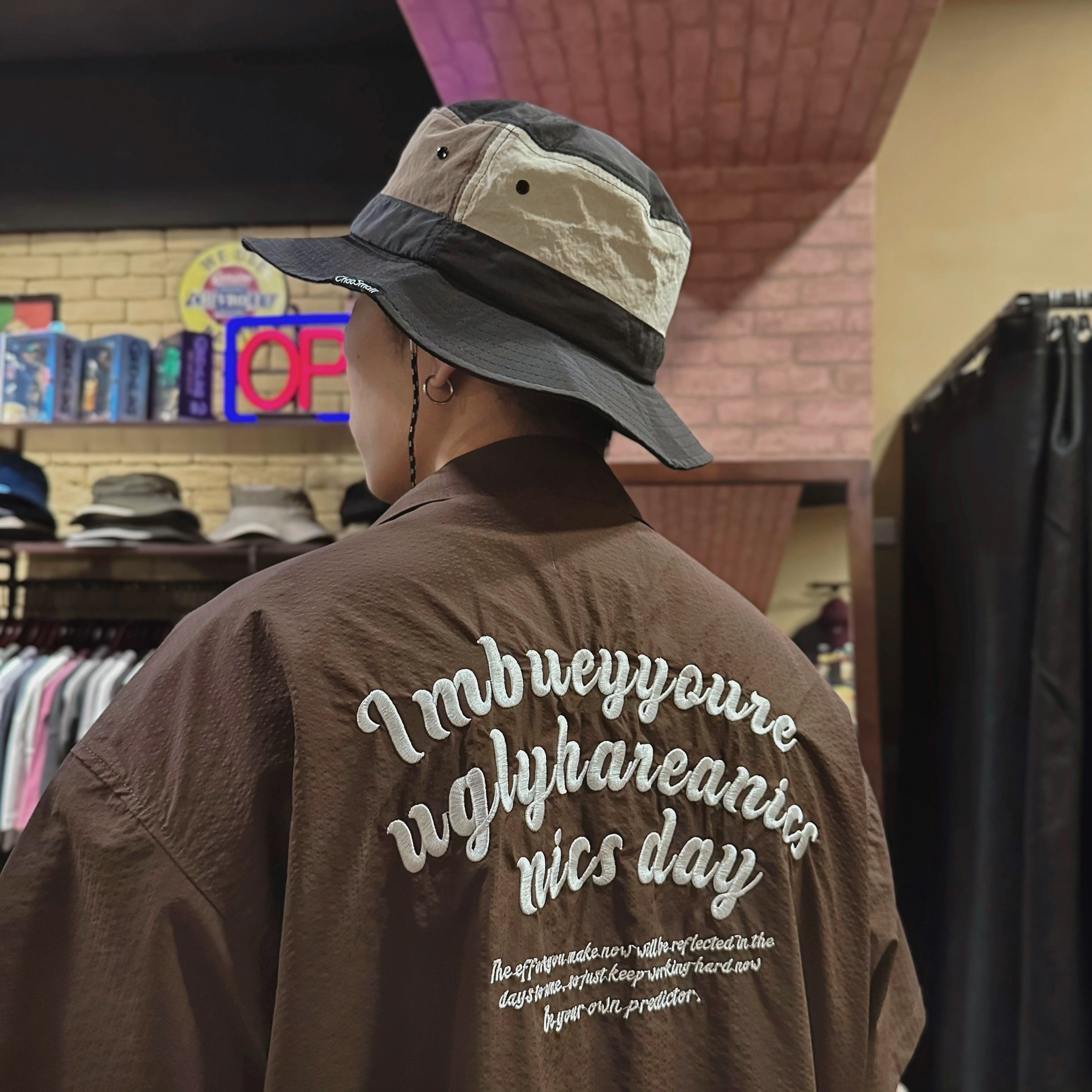 古巴領凹凸織紋襯衫