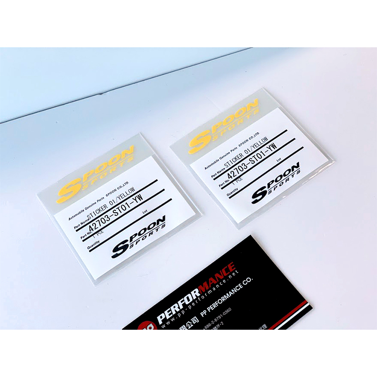 SPOON SPORTS STICKER 01/YELLOW FOR SW388