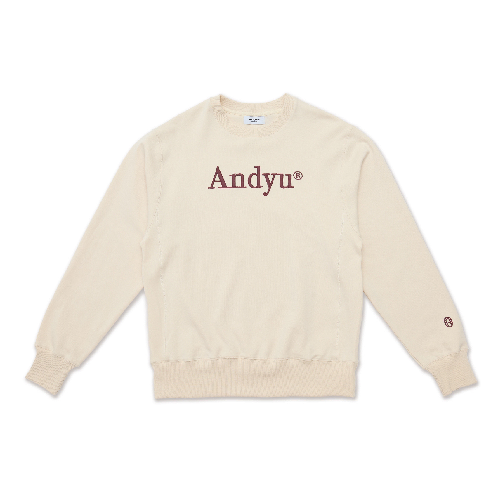 ANDYU gallery logo sweatshirt "rum raisins"