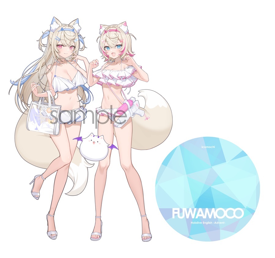 C104 「同人代購」「Melonbooks代購」イコモチ- FUWAMOCO アクリルスタンド 立牌