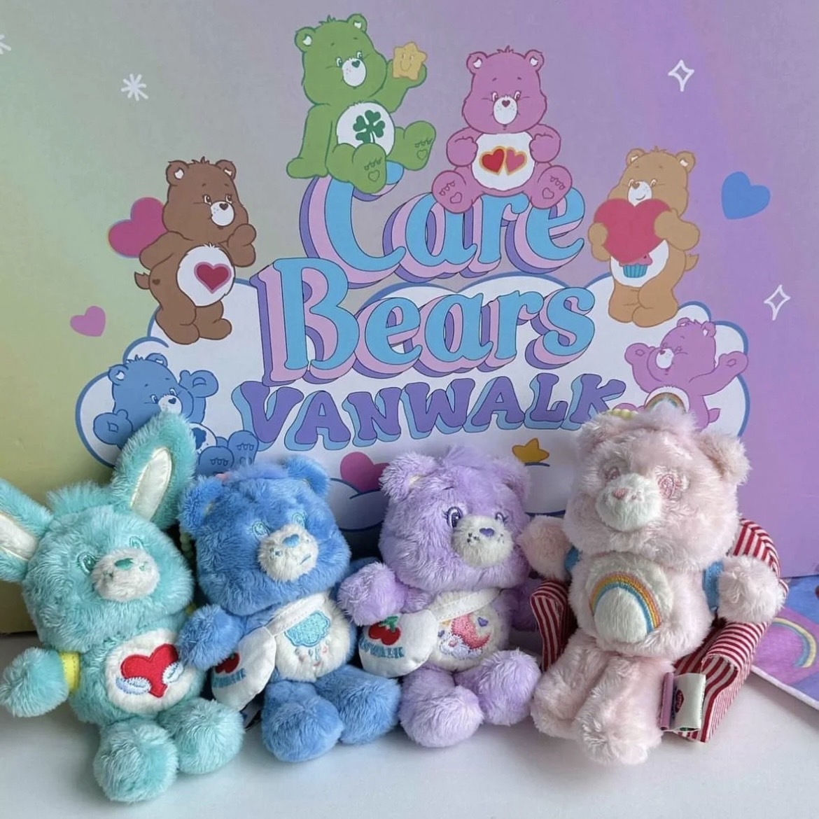 Care Bears x VANWALK 愛心小熊 聯名款 彩虹熊 背包系列 絨毛 鈴鐺 吊飾 鑰匙圈