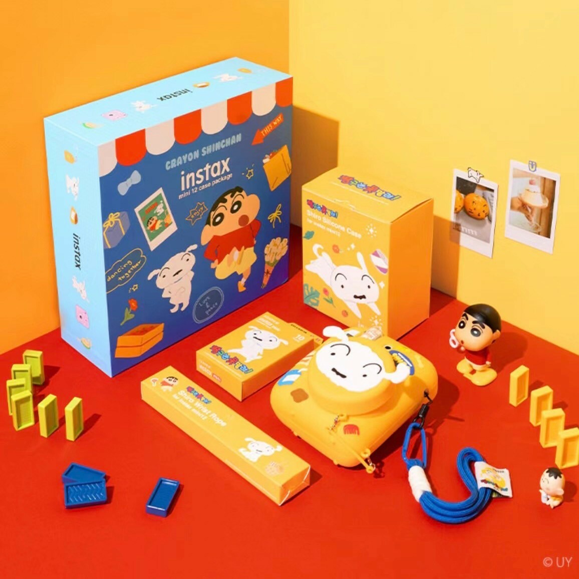 <韓國限定>蠟筆小新 x FUJIFILM INSTAX MINI 12 小白 蠟筆小新 聯名款 拍立得禮盒 底片 富士 相機