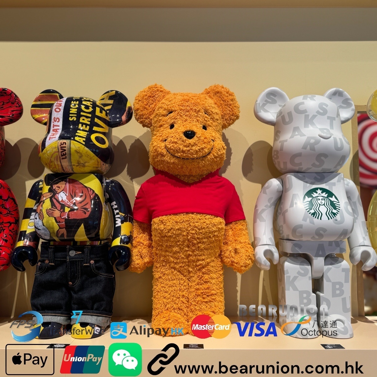 🎏預訂🎏Bearbrick 1000% WINNIE THE POOL