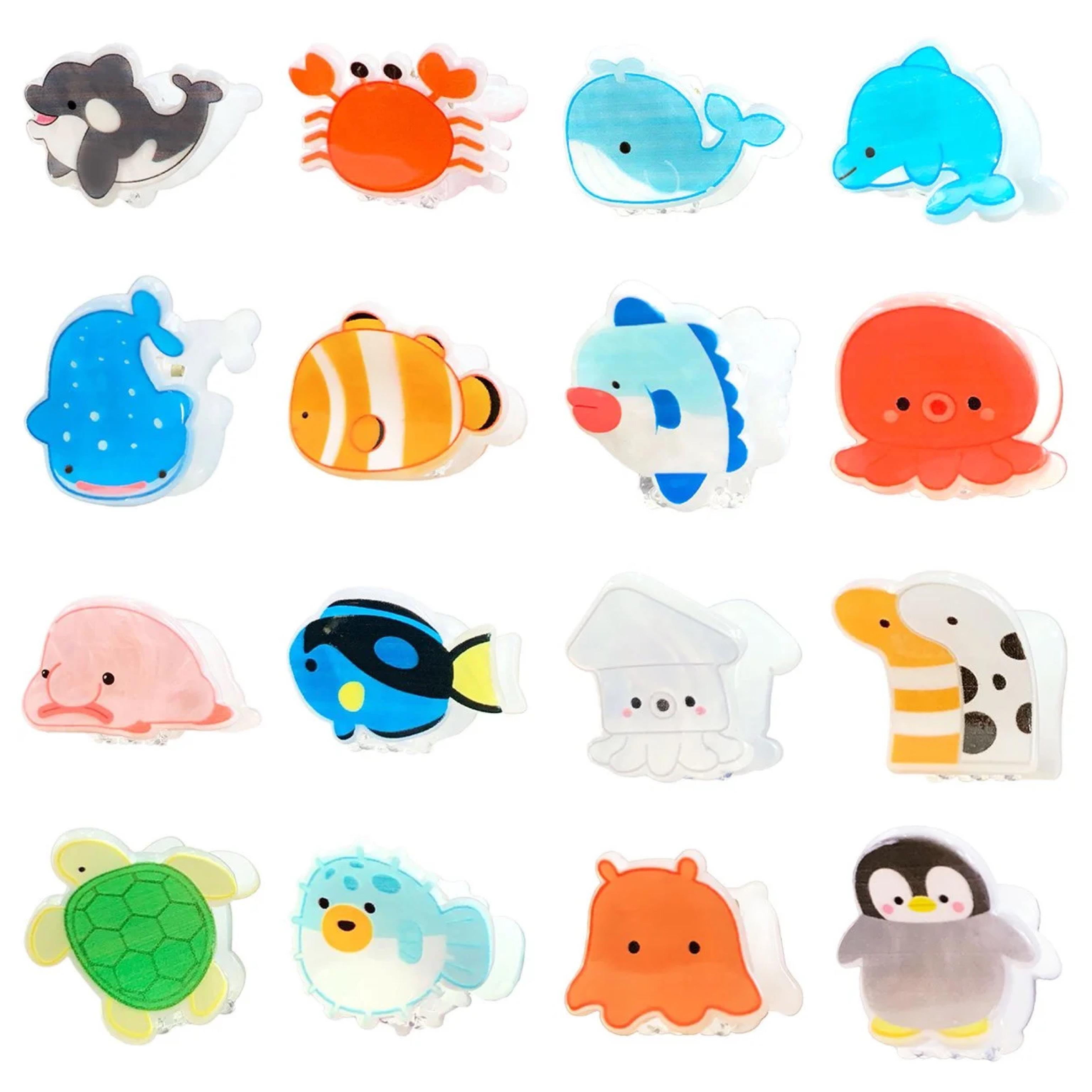 JP 立體水族館生物雲石造型迷你抓夾 9205