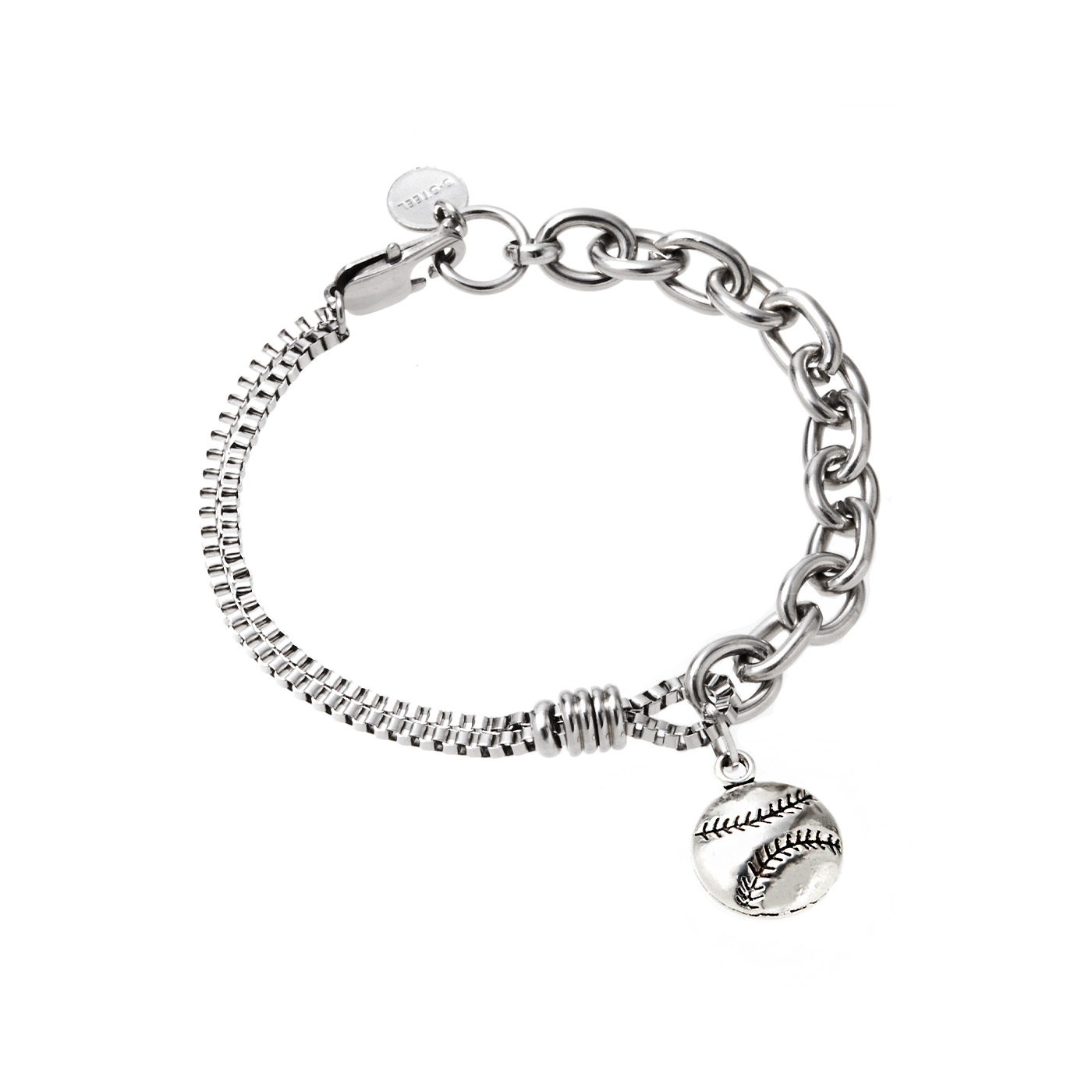 平價飾品,鋼飾,棒球,手鍊