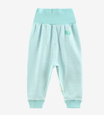 Hot recommended baby pure cotton high waist large pp belly pants (striped green) (size: 59CM (please contact customer service to confirm the delivery size after placing the order)