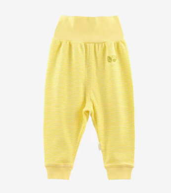 Hotly recommended baby pure cotton high waist large pp belly pants (striped yellow) (size: 59-100CM (please contact customer service to confirm the delivery size after placing the order)