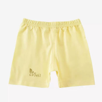 Popular baby summer thin cotton shorts (light yellow) (size: 66-100CM (please contact customer service to confirm the delivery size after placing the order)