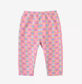 Hotly recommended baby thickened polar fleece large pp pants (C2089 striped flower heart) (size: 80-100CM (please contact customer service to confirm the delivery size after placing the order)