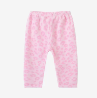 Hotly recommended baby thickened polar fleece large pp pants (C2089 leopard print light pink) (size: 73-100CM (please contact customer service to confirm the delivery size after placing the order)