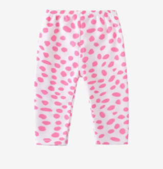 Hotly recommended baby thickened polar fleece large pp pants (C2089 polka dot light pink) (size: 73-100CM (please contact customer service to confirm the delivery size after placing the order)
