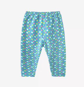 Hotly recommended baby thickened polar fleece large pp pants (C2089 polka dot green) (size: 86CM (please contact customer service to confirm the delivery size after placing the order)