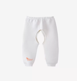 Hotly recommended baby thickened pure cotton crotchless pants (off-white) (size: 73.66CM (please contact customer service to confirm the delivery size after placing the order)