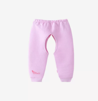 Hotly recommended baby thickened pure cotton crotchless pants (light pink) (size: 66CM (please contact customer service to confirm the delivery size after placing the order)