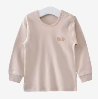 Hot selling baby autumn shoulder button pure cotton long-sleeved bottoming shirt (A103 coffee) (size: 66-80CM (please contact customer service to confirm the delivery size after placing the order)