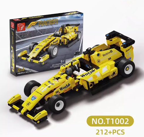 新款二合壹回力積木方程式賽車（T1002）（規格：38.5*27*6CM）