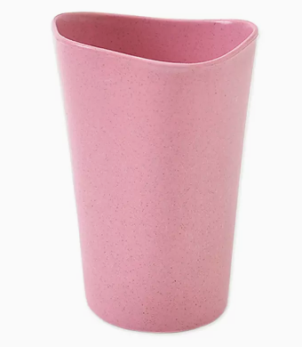 Popular baby wheat straw creative water cup (pink - granular style) (size: 8*11.5*5.5CM)