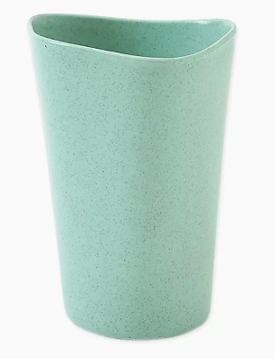 Popular baby wheat straw creative water cup (green - granular style) (size: 8*11.5*5.5CM)