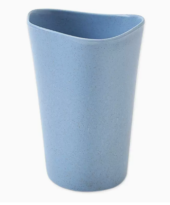 Popular baby wheat straw creative water cup (blue (-granule style) (size: 8*11.5*5.5CM)
