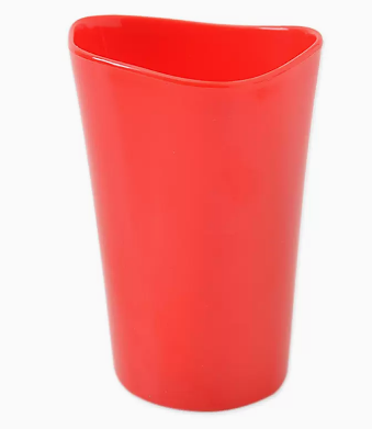 Popular baby wheat straw creative water cup (red-smooth style) (size: 8*11.5*5.5CM)
