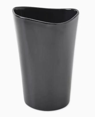 Popular baby wheat straw creative water cup (black-smooth style) (size: 8*11.5*5.5CM)