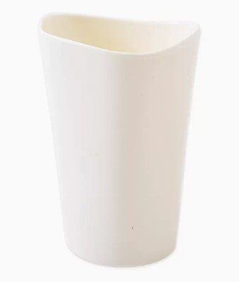 Popular baby wheat straw creative water cup (white-smooth style) (size: 8*11.5*5.5CM)