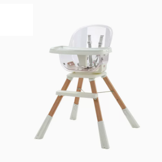 Popular baby dining chair ([Beech wood model] girly pink, 360° rotatable, liftable and adjustable)