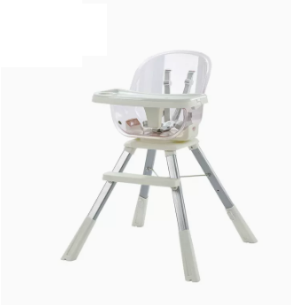 Popular baby dining chair ([Silver Gray Steel Pipe] Gentleman Gray 360° rotatable, liftable and adjustable)