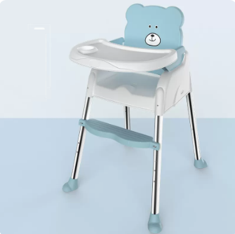 Popular baby dining chair (sky blue regular model [single-layer dinner plate])